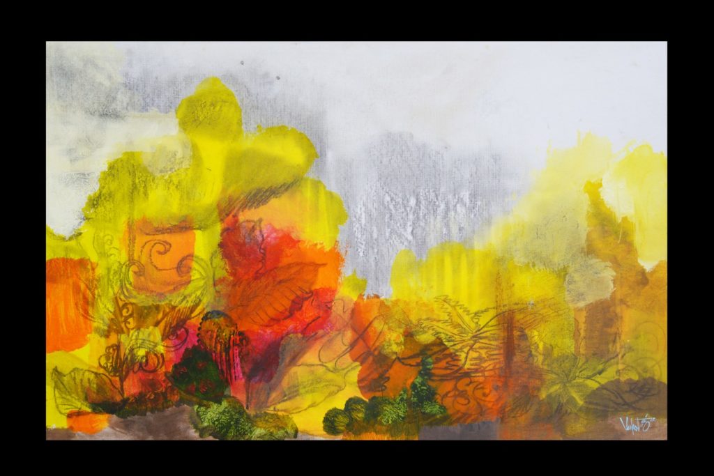 Seasons - 14 | Mixed Media On CardBoard  | 19x29 inches (SOLD OUT)